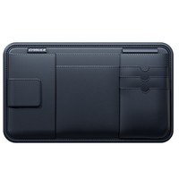 Organisateur universel pour pare-soleil de voiture en PVC, porte-lunettes multifonctionnel, porte-cartes et porte-documents
