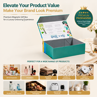 Boîte cadeau magnétique pliable en plastique avec insert en plastique laminé noir mat, logo personnalisé avec vernis UV, pour kit de soin de la barbe