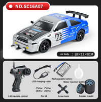 Simulación 2,4g tracción en las cuatro ruedas drift Racing spray niños competitivo control remoto coche de juguete Nissan GTR coche de control remoto