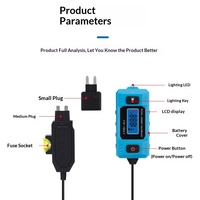 Probador de Corriente para Fusibles Automotrices de 12V para Autos OLIVER, Analizador de Fugas y Herramienta de Detección de Fallas