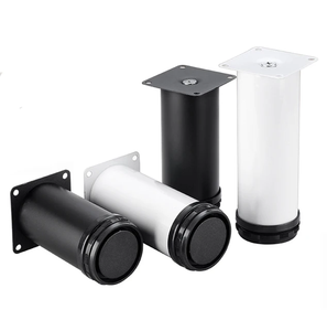 Kaki Kabinet Logam yang Dapat Disesuaikan 8-25cm untuk Pengganti Penyangga Furnitur Kaki Furnitur Teleskopik Putih Kaki Sofa Baja Tahan Karat - Product Image 4