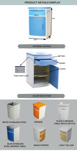 <span class=keywords><strong>Table</strong></span> <span class=keywords><strong>de</strong></span> chevet médicale avec roues Patient médical Tiroir Cabinet Lits d'hôpital en vente Sickbed <span class=keywords><strong>Table</strong></span> Bed Cabinet - Product Image 4
