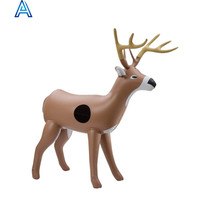 Mignon conception réaliste PVC air coup gonflable 3D dessin animé cerf renne chien chiot loup cheval mouton chèvre cheval vache modèle jouet