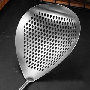Cuillère écumoire ronde en acier inoxydable 304 pour nouilles, boulettes et friture - Product Image 6