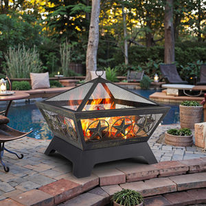 2026 fabrika doğrudan tedarik prim Top-Notch sıcak satış Modern kare açık bahçe Metal ateş çukuru - Product Image 4