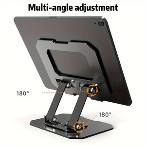 Support de tablette pliable portable simple et élégant, support universel pour téléphone et tablette en métal haut de gamme - Product Image 5