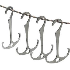 Crochet extérieur en acier inoxydable, crochet de rangement multifonctionnel pour le camping, crochet en métal simple pour l'organisation de tentes et d'équipements - Product Image 3