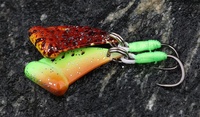 Leurre de pêche VIB miniature en métal pour truite, 2,5 g, wobbler vibrant, appât artificiel nageur avec hameçon simple