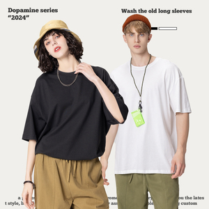 T-shirt d'été personnalisé en coton fin à manches courtes pour homme – Coupe ample et couleur unie - Product Image 2