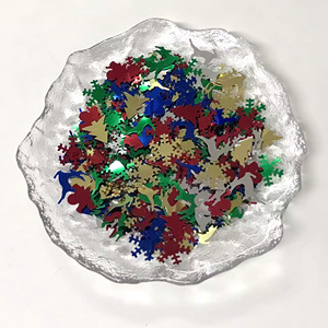 Factory Wholesale Snowflake- and Deer-Shaped Golden and Red PVC <strong>Sequin</strong> Decorative Christmas Accessories Loose <strong>Sequins</strong> - Product Image 2