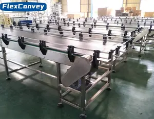 Modular Belt Conveyor System For Cosmetic And Bottle Production Line Made In China