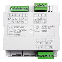 Medidor de Energía Industrial Trifásico con Certificación CE YADA, Clase 0.5S, Medidor de Calidad de Energía Inteligente Multifuncional Digital para Centros de Datos