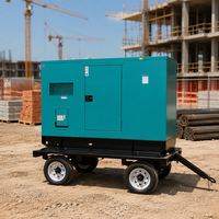 Groupe électrogène diesel Weichai à châssis ouvert et mobile, 30 kW 37,5 kVA 50 Hz/60 Hz, avec démarrage automatique et ATS, à prix abordable