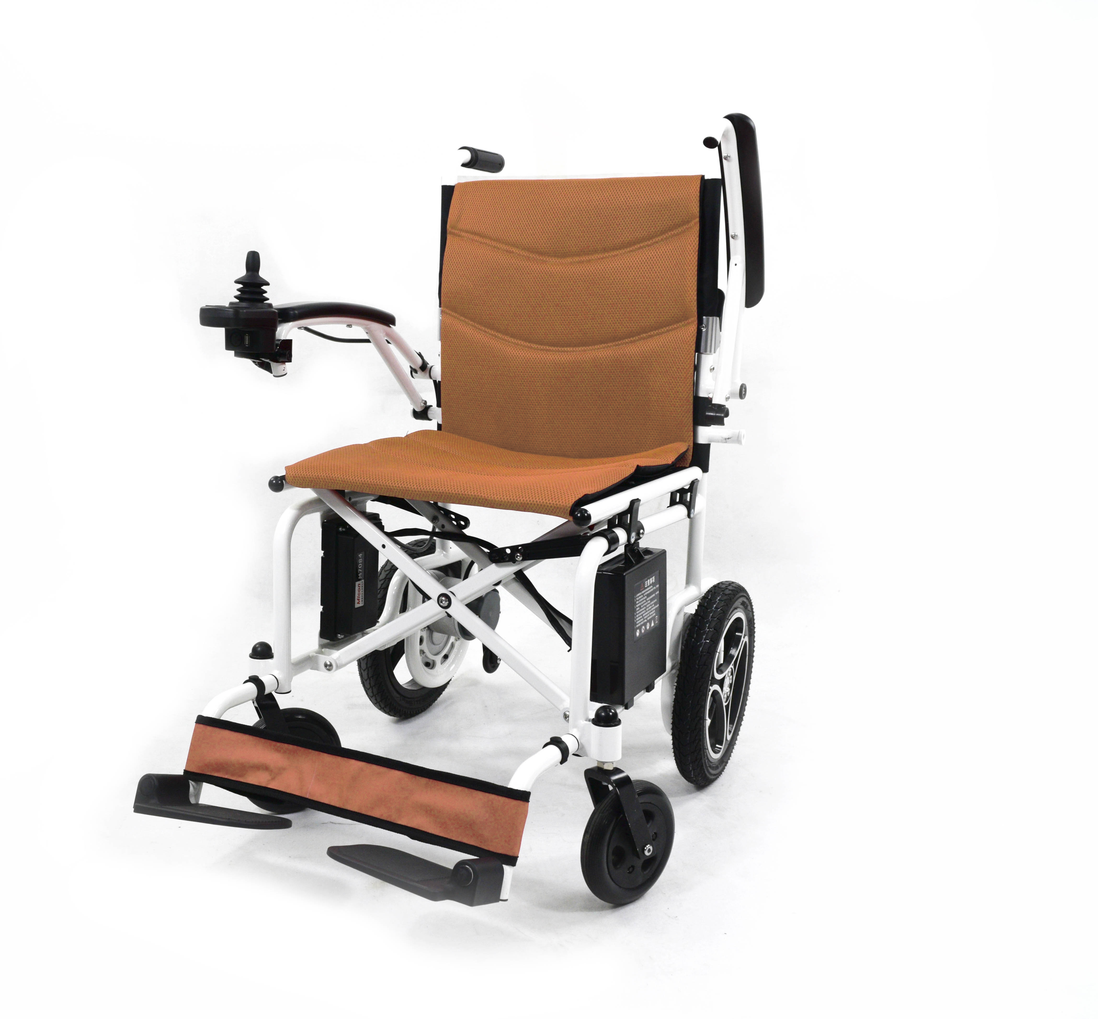 Складная стоячая электрическая инвалидная коляска с двойным задним приводом для пожилых людей, инвалидов