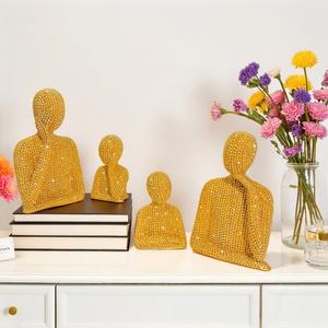 Artisanat personnalisé en résine époxy nordique, figurine simple pour la maison, petit ornement de bureau, art abstrait, décoration créative pour le bureau - Product Image 4