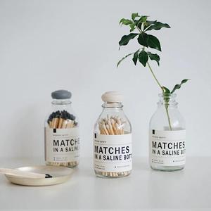 Fabricant vente en gros au détail bouteille en verre <span class=keywords><strong>allumettes</strong></span> étiquettes personnalisées bougie <span class=keywords><strong>extra</strong></span> longue <span class=keywords><strong>allumettes</strong></span> bouteille en verre maison hôtel <span class=keywords><strong>allumettes</strong></span> - Product Image 1