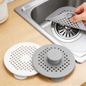 Filtre de vidange d'évier en silicone avec ventouses pour salle de bain et cuisine, couvercle de drain de douche, bouchon en silicone - Product Image 1