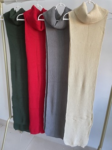 Nuovo Maglione Casual Moda Autunno Inverno con Collo Alto e Spacco Lungo, Maglioni Lavorati a Maglia, Top <span class=keywords><strong>Donna</strong></span> alla Moda - Product Image 2