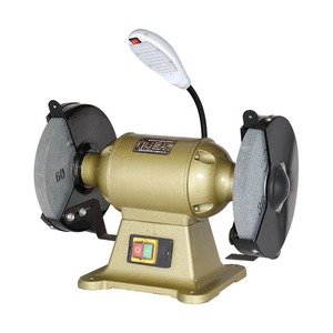 Meuleuse d'établi miniature 220V pour usage domestique avec qualité industrielle robuste, pierre à meuler et collecteur de poussière - Product Image 1