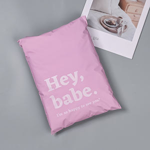 Bolsas de correo de polietileno de plástico resistente rosa, envío exprés, bolsas de mensajería con logotipo para ropa, embalaje de ropa - Product Image 1