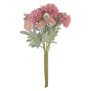 Çiçek çalı yapay ortancalar çiçek düğün toptan için ipek çiçek Mini buket
