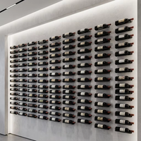 Porte-bouteilles mural en métal, minimaliste et moderne, pour la maison, le bar, la cuisine, la cave à vin
