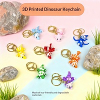 Nouveau porte-clés mini-dinosaure anime imprimé en 3D PLA transfrontalier, article fantaisie en gros, porte-clés dinosaure