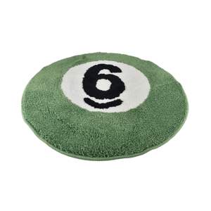 Skymoving New Design Machine Washable 24" Size Colorthesports 6 Ball Bathroom <strong>Mats</strong> <strong>Green</strong> Round <strong>Bath</strong> Rugs Microfiber <strong>Bath</strong> <strong>Mats</strong> - Product Image 5