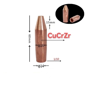 Pointes de soudage CuCrZr, pointe d'électrodes pour soudeur par points à résistance 1/10 16x60mm 13x50mm - Product Image 4