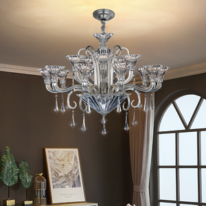 Lámpara Colgante de Cristal K9 de Alta Calidad VH, Estilo Moderno Europeo Nórdico, para Interiores de Habitaciones de Hotel AC - Product Image 4