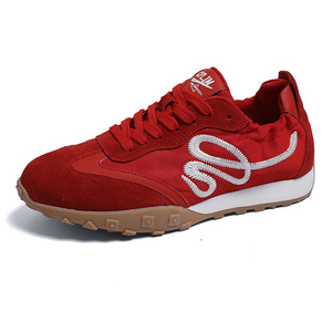 Zapatillas Deportivas de Suela Gruesa para Mujer, Primavera-Verano 2026, Transpirables, Rojas, de Cuero Genuino, Cómodas, Blancas - Product Image 2