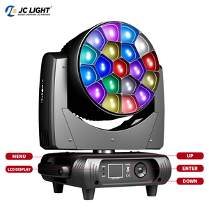 Mini 19*40 Wát Bee Eye di chuyển đầu đèn 19 cái 40 Wát <span class=keywords><strong>Big</strong></span> Bee Eye RGBW Led <span class=keywords><strong>zoom</strong></span> rửa di chuyển đầu đèn cho sân khấu - Product Image 5