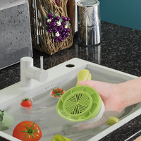Égouttoir multifonction pour évier de cuisine, idéal pour laver les légumes et les fruits, gadget essentiel pour la cuisine à domicile