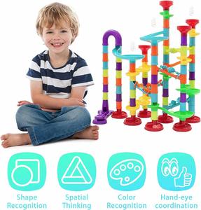 Nouvel ensemble de construction de circuit de billes portable de qualité supérieure, blocs de construction éducatifs STEM, jouet promotionnel imprimé en sérigraphie - Product Image 3