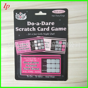 Miss Behave Do A Dare Jeu de cartes à gratter, lot de 12, pour soirée entre filles - Product Image 2