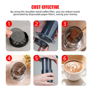 3 Filtros de Malla Reutilizables Compatibles con Cafeteras AeroPress Original Go & Clear, Discos Premium - Product Image 6