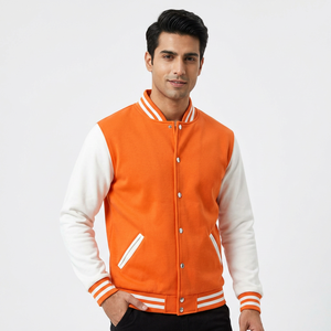 Veste universitaire de haute qualité en gros pour hommes, femmes et enfants, avec logo personnalisé et design uni de style Letterman - Product Image 1