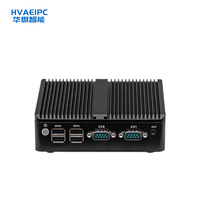 Nuevo Mini PC Industrial sin Ventilador, Doble LAN, Puertos RS232 RS485 COM, DDR4, SSD, Automatización, IoT Gateway