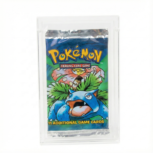 Boîte de présentation magnétique en acrylique transparent pour booster pack de cartes Pokémon TCG, support de rangement personnalisé robuste et protecteur - Product Image 1