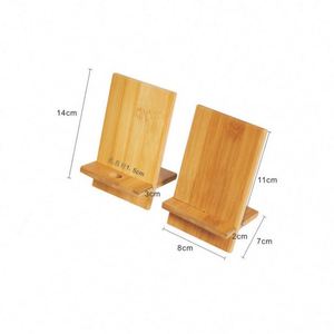 Creative Modern Bamboo Phone Charging Stand for Home Office & Apartment Use - Product Image 5