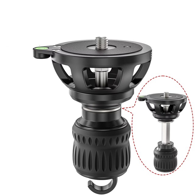 B75M 75mm Universal Bowl Tripod Adapter Retractable Half Ball Bowl Leveler Adapter for Tripod Ball Head Fluid Hydraulic Head