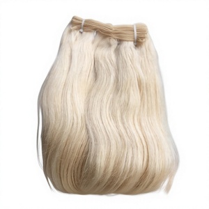 Extensions de cheveux humains blonds 100 % vierges Remy naturels non traités à clipser, vente en gros de l'usine indienne Nandee House - Product Image 2