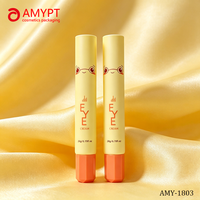 Tube de crème pour les yeux en PE personnalisé en gros, 20 ml, 25 ml, 30 ml, applicateur à long bec, tube fin pour emballages cosmétiques et soins de la peau