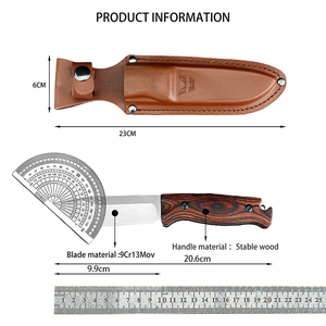 มีดล่าสัตว์ BM Saddle Mountain 15002-2 ใบมีดคงที่ ด้ามไม้เต็มด้าม สำหรับตั้งแคมป์กลางแจ้ง อุปกรณ์ EDC พกพาสะดวก ใช้ในชีวิตประจำวัน OEM DIY - Product Image 6