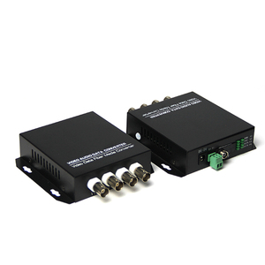 1 par de modo único de fibra de 4 canal RS485 devolver datos óptico Digital Video Converter - Product Image 3