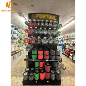 Rak Display Pegboard logam lipat portabel rak penyimpanan kayu terorganisir rak tampilan alat perangkat keras promosi Polandia - Product Image 4
