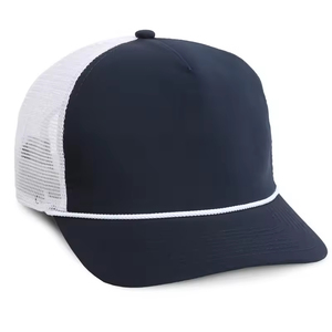 Wholesale Custom Rope Hat 5 Panel Laser Cut Hole Perforated Hat Trucker Hats Custom Mesh for Men Promotional and Sports Hats