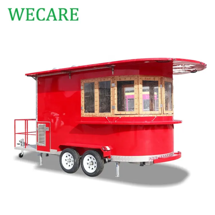 WECARE Xe Tải Thực Phẩm Thiết Kế Độc Đáo Xe Đẩy Pizza Di Động Bán Thức Ăn Nhanh Hoa Kỳ