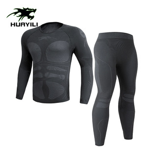 Set di Intimo <span class=keywords><strong>Termico</strong></span> per Sport all'Aperto, Altamente Elastico, Traspirante, Funzionale, Aderente, con Blocchi di Colore - Product Image 6
