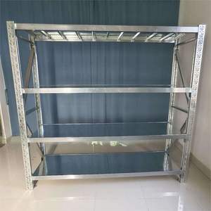Estanterías de Almacenamiento de Servicio Mediano de 4 Niveles para Fábrica, 800 kg, 1000 kg, 1200 kg, Protección Contra la Corrosión, Estanterías y Unidades de Almacenamiento para Garaje - Product Image 1